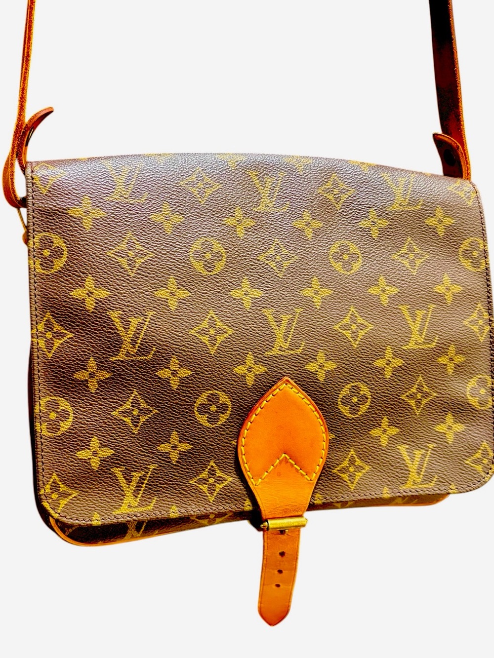 Louis Vuitton Monogram Crossbody Bag Authentic 'Cartouchière GM'